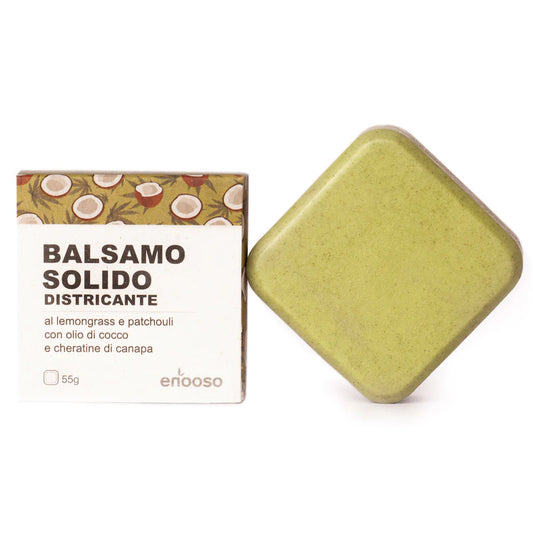 Balsamo - Districante al Lemongrass e Patchuli, olio di Cocco e Cheratine di Canapa