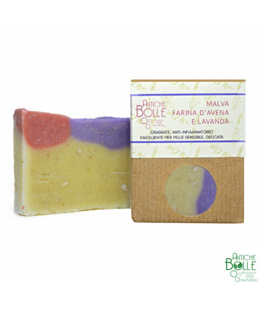Soap - Anti-inflammatory for sensitive/delicate skin with Mallow, Oatmeal and Lavender