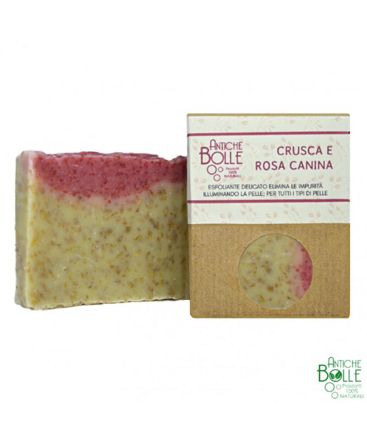 Soap - Delicate scrub with Bran and Rosa Canina